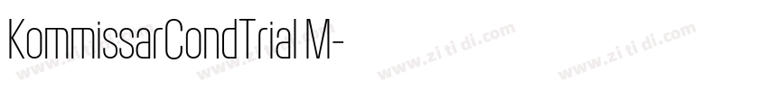 KommissarCondTrial M字体转换